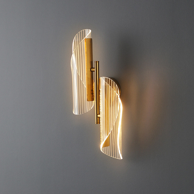 JYLIGHTING Σύγχρονη απλή LED Streamer Φως τοίχου Ακρυλικό μεταλλικό διαφανές για διάδρομο υπνοδωμάτιο