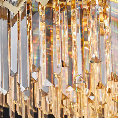 Σύγχρονος K9 φωτισμός πολυελαίων σταγόνων βροχής κρυστάλλου πολυελαίων που κρεμά το λαμπτήρα κρεμαστών κοσμημάτων ανώτατων ελαφριών προσαρτημάτων των οδηγήσεων για τη τραπεζαρία