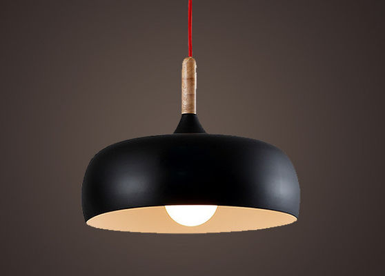 Άσπρο/μαύρο 32*23cm σκανδιναβικό σύγχρονο ξύλινο ανώτατο φως αργιλίου