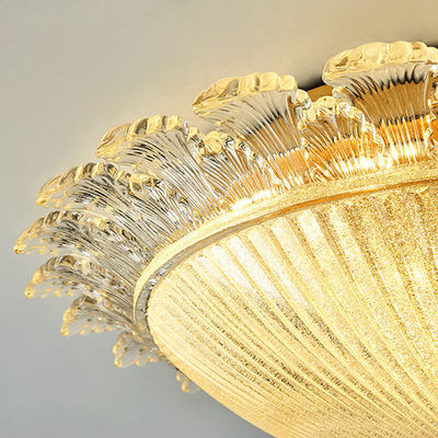 Η χρυσή τέχνη σιδήρου γυαλιού κρεβατοκάμαρων + η οδηγημένη γυαλί επιφάνεια τέχνης τοποθετούν το ανώτατο φως