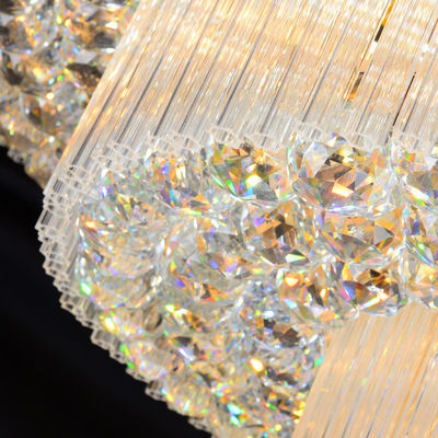 Το κρύσταλλο οδήγησε το σύγχρονο φωτισμό γύρω από τα φω'τα κρεμαστών κοσμημάτων πολυελαίων ένωσης