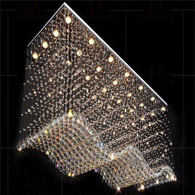 Διακοσμητικό κρεβατοκάμαρων κρυστάλλου μήκος 800mm πολυελαίων κρυστάλλου κρεμαστών κοσμημάτων οδηγημένο φως