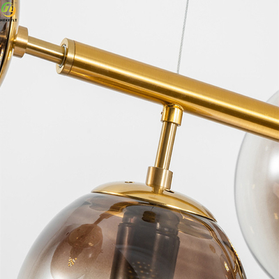Σύγχρονο φως κρεμαστών κοσμημάτων ορείχαλκου E27 χρωμάτων ψησίματος τέχνης μετάλλων εγχώριων ξενοδοχείων