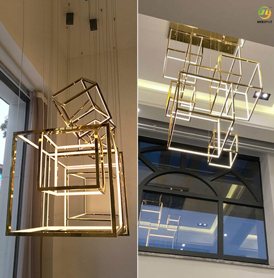 Σύγχρονο φως κρεμαστών κοσμημάτων των οδηγήσεων τιτανίου καθρεφτών για το εγχώριο ξενοδοχείο D9018