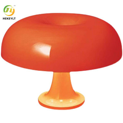 Επιτραπέζιο φωτιστικό μανιταριού 5 Volt Usb και E14 Πλαστικό πορτοκαλί και γαλακτώδες λευκό χρώμα