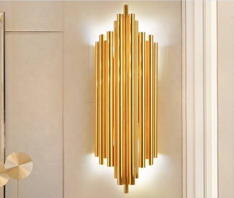 Δημιουργικός φωτισμός τοίχων ξενοδοχείων διαδρόμων καθιστικών λαμπτήρων τοίχων μετάλλων τέχνης προσωπικότητας