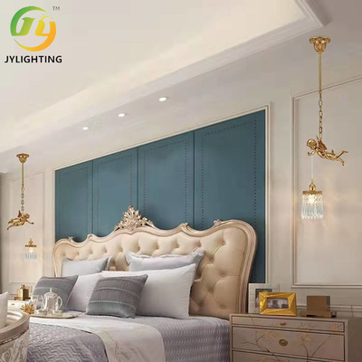 Πολυτέλειας χρυσό φως κρεμαστών κοσμημάτων κρυστάλλου χρώματος διακοσμητικό σύγχρονο για το ξενοδοχείο εσωτερικό D28cm