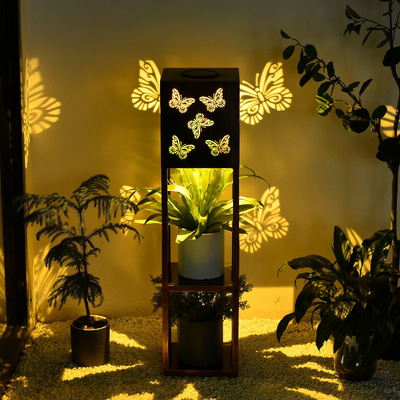 Ηλιακό πεταλούδων προβολής ελαφρύ κήπων βιλών λουλουδιών φως κήπων στάσεων υπαίθριο αδιάβροχο