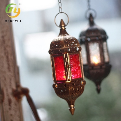 Μαροκινό φως κρεμαστών κοσμημάτων Menorah γυαλιού ένωσης σιδήρου για το γαμήλιο σπίτι