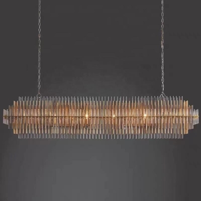 Λούξυ μοντέρνο κρεμάλι φως από ανοξείδωτο χάλυβα σαλόνι βίλα πολυέλαιο κρεμάλι λάμπα