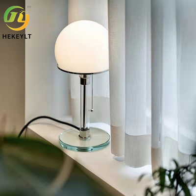 Ξενοδοχείο με υπνοδωμάτιο Νορβηγικό μοντέρνο απλό LED επιτραπέζιο φως σχεδιασμός γυαλί μεταλλικό ημισφαίριο επιτραπέζιο φως