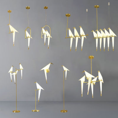 Ενέργεια - σύγχρονος λαμπτήρας τοίχων πουλιών PaperCrane αποταμίευσης για το καθιστικό