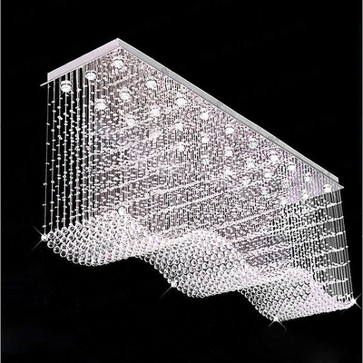 Διακοσμητικό κρεβατοκάμαρων κρυστάλλου μήκος 800mm πολυελαίων κρυστάλλου κρεμαστών κοσμημάτων οδηγημένο φως